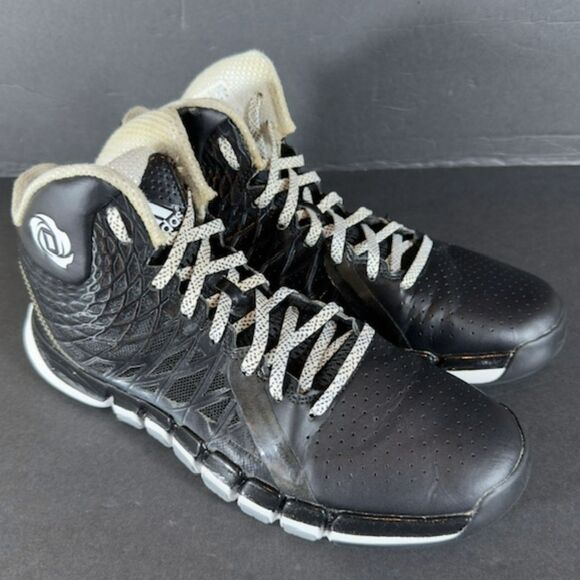 Men's D Rose 773 2 'Black White' Basketball Shoes Size 8 - Picture 3 of 7